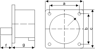 暗装器具插头ZYY-615尺寸图